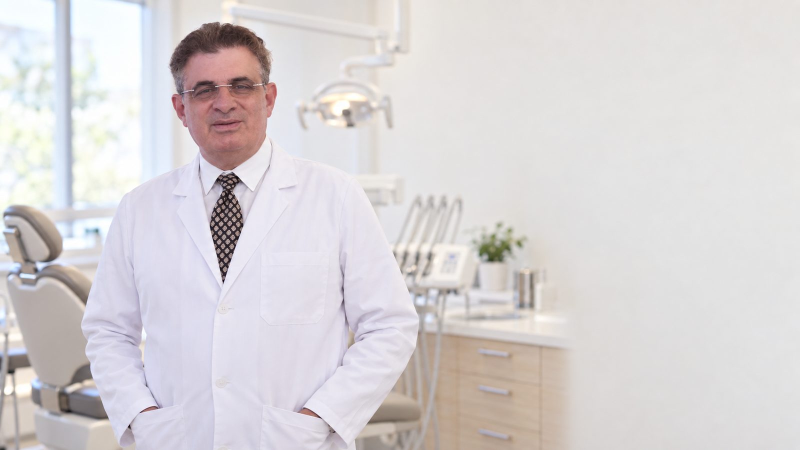 ד"ר דורון קוטר בחדר טיפולים במרפאת קיימא דנט